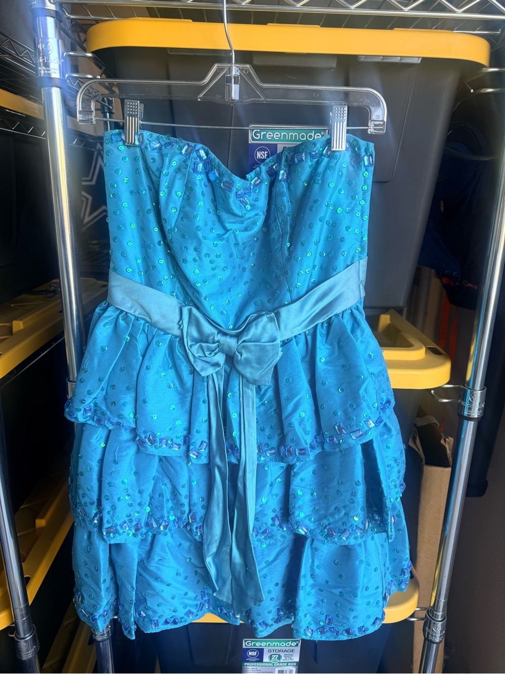 Vintage betsy johnson strapless beaded dress